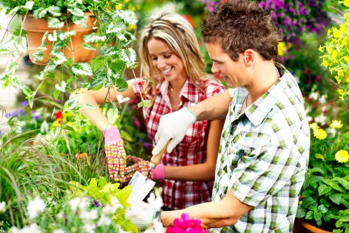 Local hard landscaping team planning outdoor space improvements in Soho
